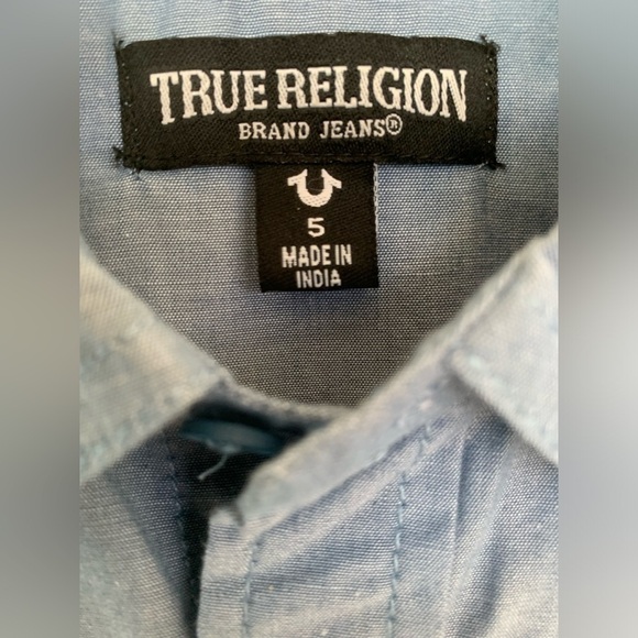 True Religion Button Down Kids Shirt - Picture 4 of 7